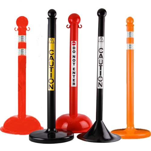 Plastic Stanchions for Plastic Chain Crowd Control Barriers